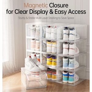 Clear Plastic Storage Box bundle of 20